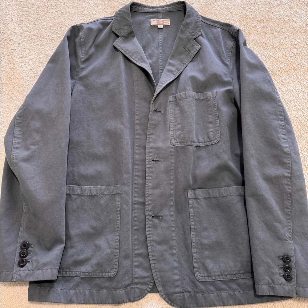 Wallace & Barnes mens 42R blue chore blazer